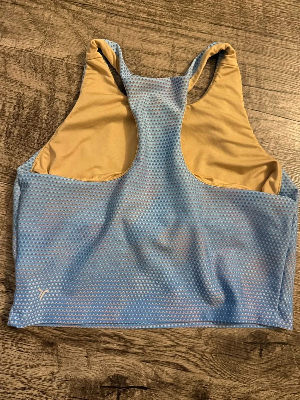 Girls Powder Blue Cropped Powersoft Tank & Active Shorts